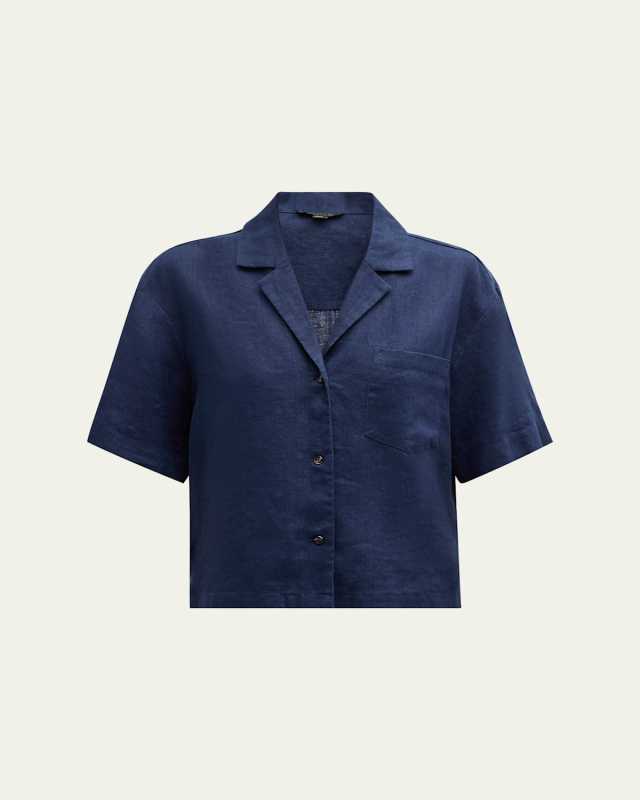 Heavyweight Linen Camp Shirt